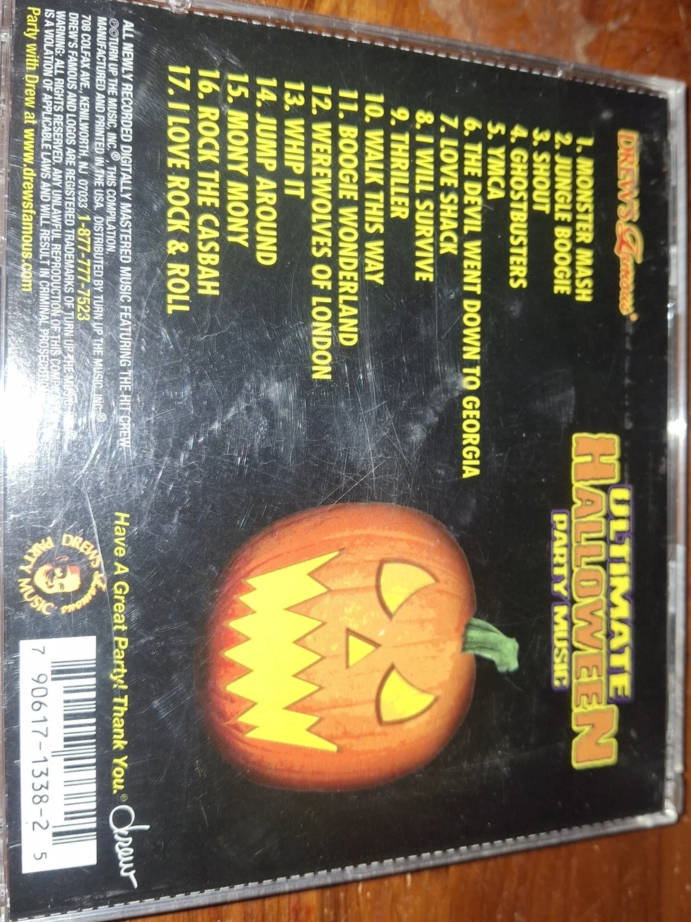Sounds of Horror Halloween Party CDs - Orange Holographic
